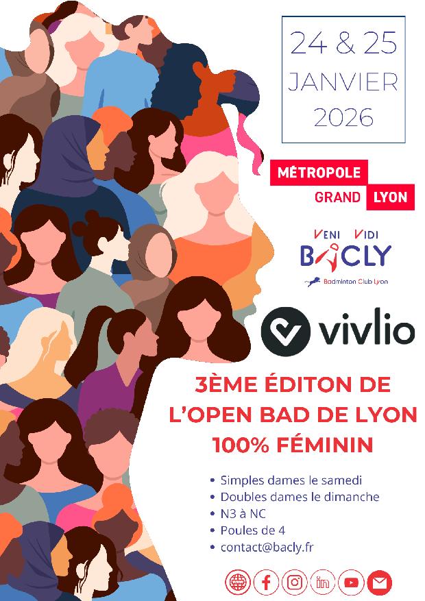 3ème édition de l’Open Bad de Lyon 100% Féminin